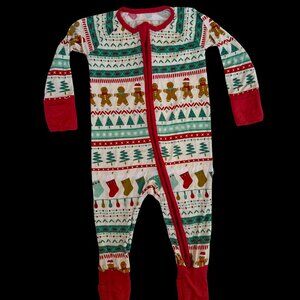 Little Sleepies Fair Isle - Christmas 3-6m Zipppy